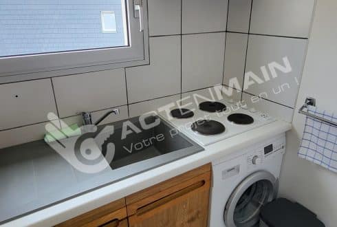 cuisine fermée, aménagée et équipée appartement 3 pièces 64 m2 Royan